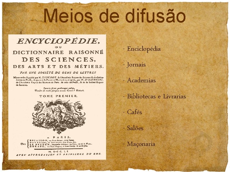 Meios de difusão - Enciclopédia - Jornais - Academias - Bibliotecas e Livrarias -