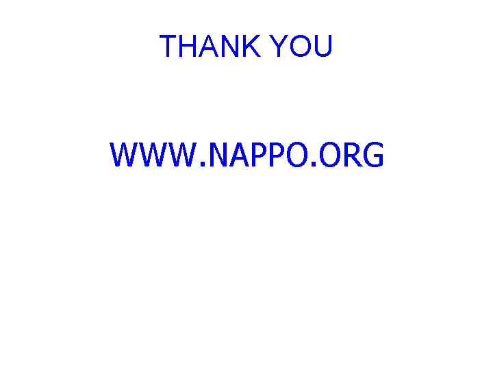 THANK YOU WWW. NAPPO. ORG 