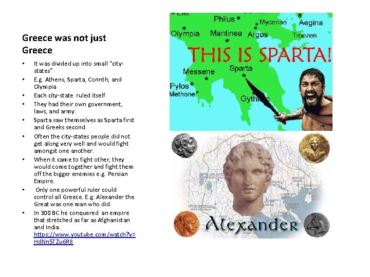 Greece was not just Greece • • • It was divided up into small