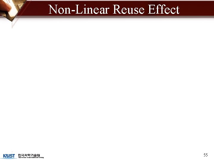 Non-Linear Reuse Effect 55 