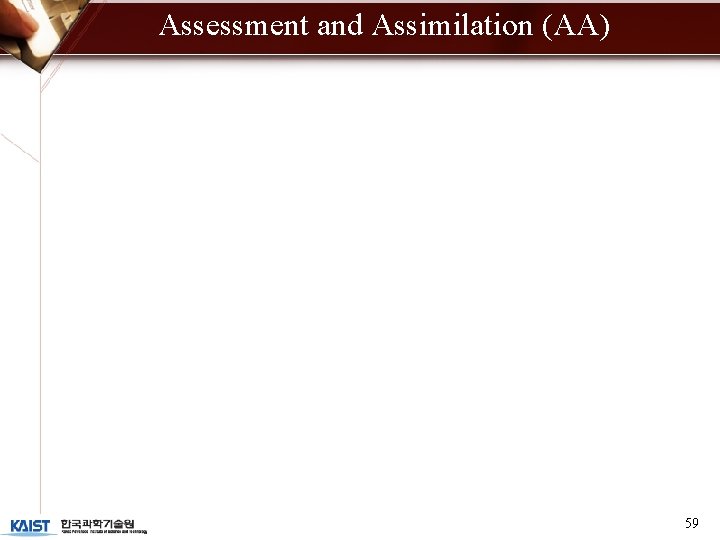 Assessment and Assimilation (AA) 59 