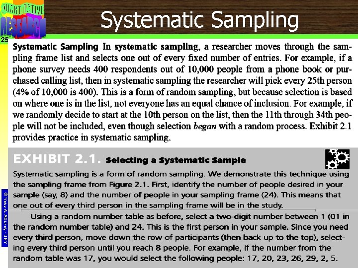 Systematic Sampling 25 © Yosa A. Alzuhdy - UNY 