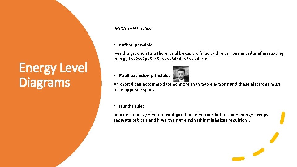 IMPORTANT Rules: • aufbau principle: Energy Level Diagrams For the ground state the orbital IMPORTANT Rules: • aufbau principle: Energy Level Diagrams For the ground state the orbital