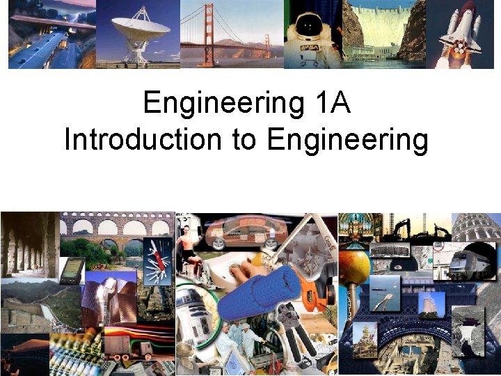 Engineering 1 A Introduction to Engineering 