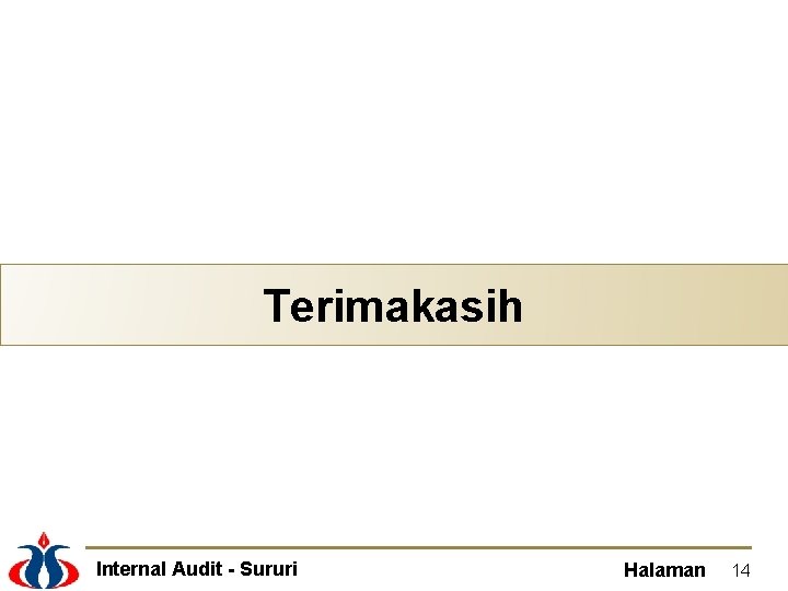 Terimakasih Internal Audit - Sururi Halaman 14 