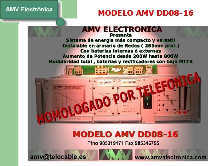 MODELO AMV DD 08 -16 
