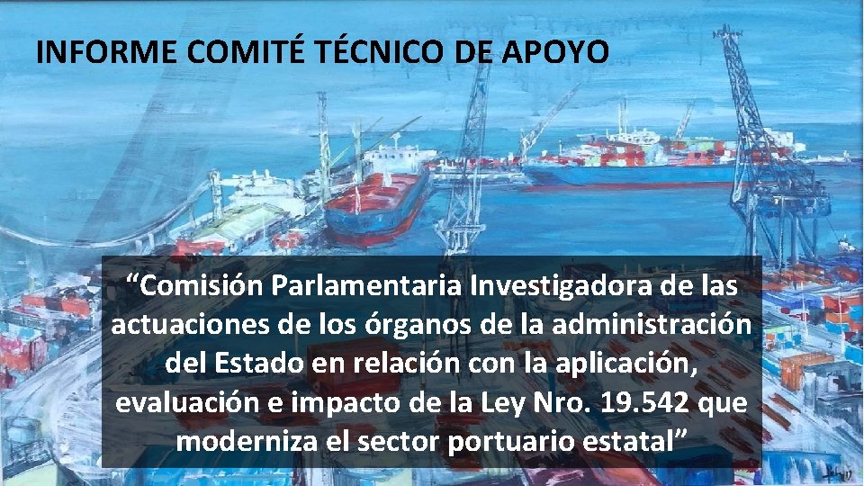 INFORME COMITÉ TÉCNICO DE APOYO “Comisión Parlamentaria Investigadora de las actuaciones de los órganos