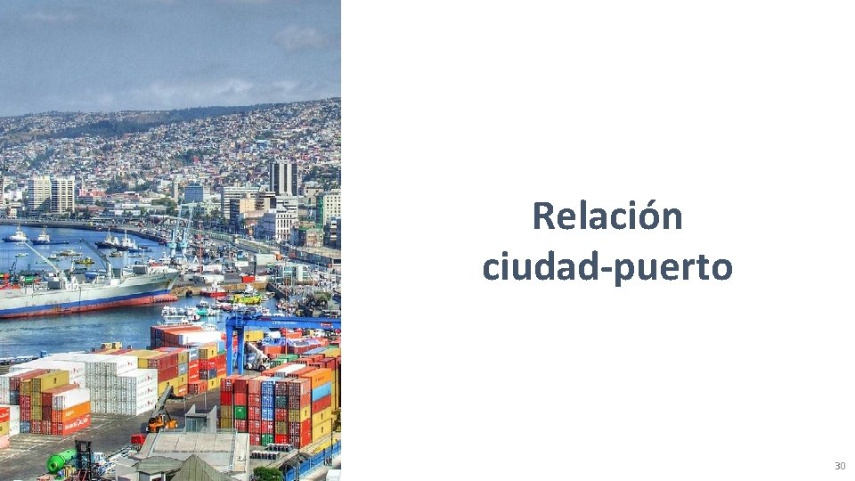 Relación ciudad-puerto 30 