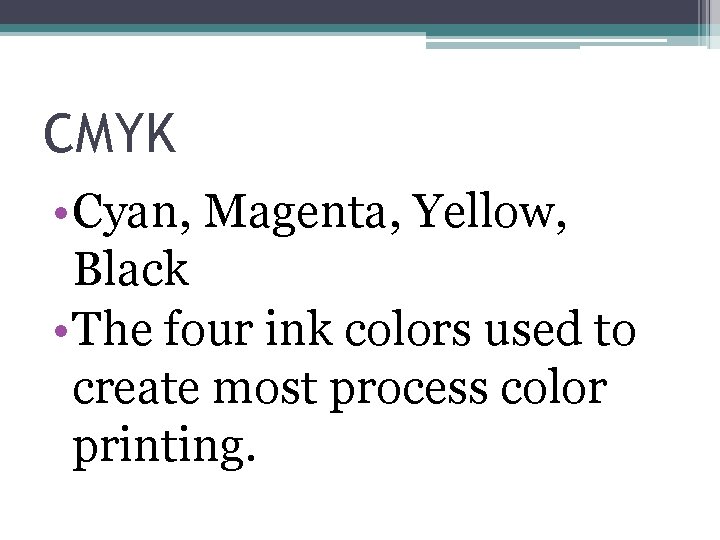 Unit 2 Vocabulary Communication of Color Analogous colors