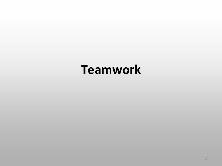 Teamwork 14 