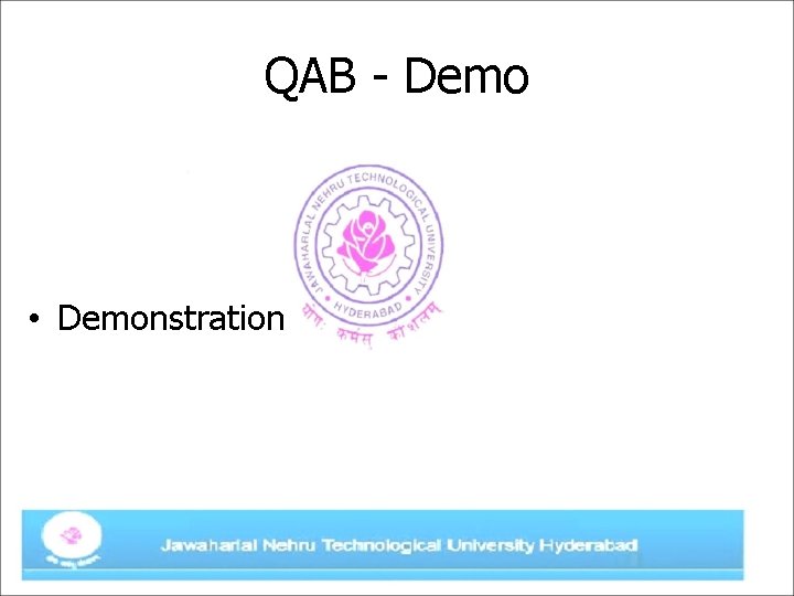 QAB - Demo • Demonstration 