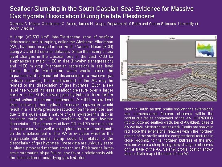 Seafloor Slumping in the South Caspian Sea: Evidence for Massive Gas Hydrate Dissociation During