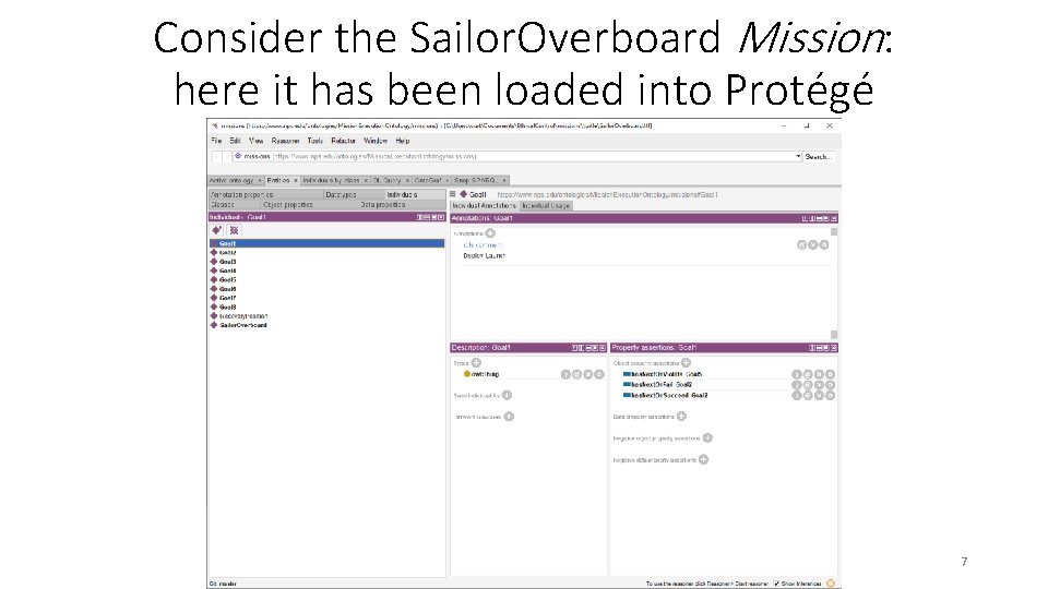 Consider the Sailor. Overboard Mission: here it has been loaded into Protégé 7 