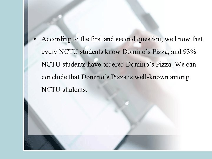  • According to the first and second question, we know that every NCTU