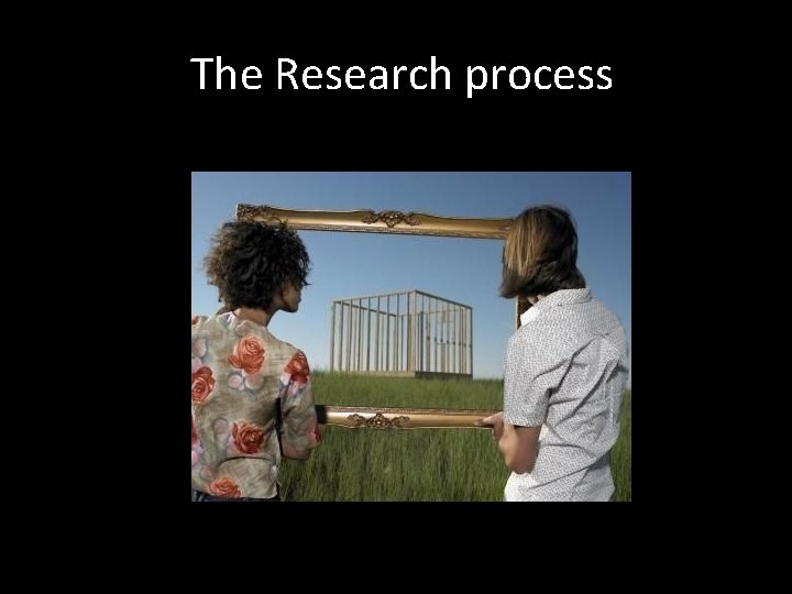 The Research process 