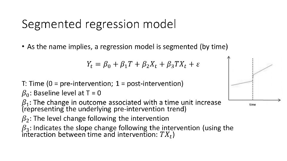 Segmented regression model • 