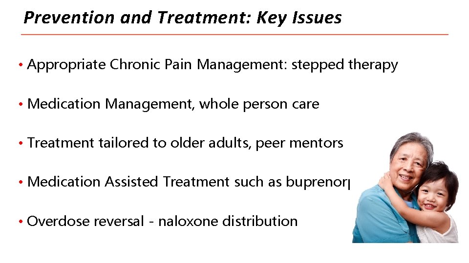 Prevention and Treatment: Key Issues • Appropriate Chronic Pain Management: stepped therapy • Medication Prevention and Treatment: Key Issues • Appropriate Chronic Pain Management: stepped therapy • Medication