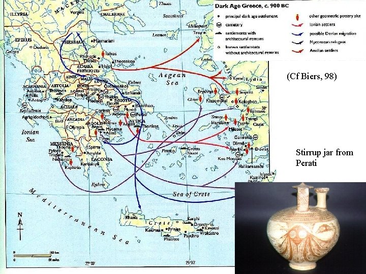 (Cf Biers, 98) Stirrup jar from Perati 