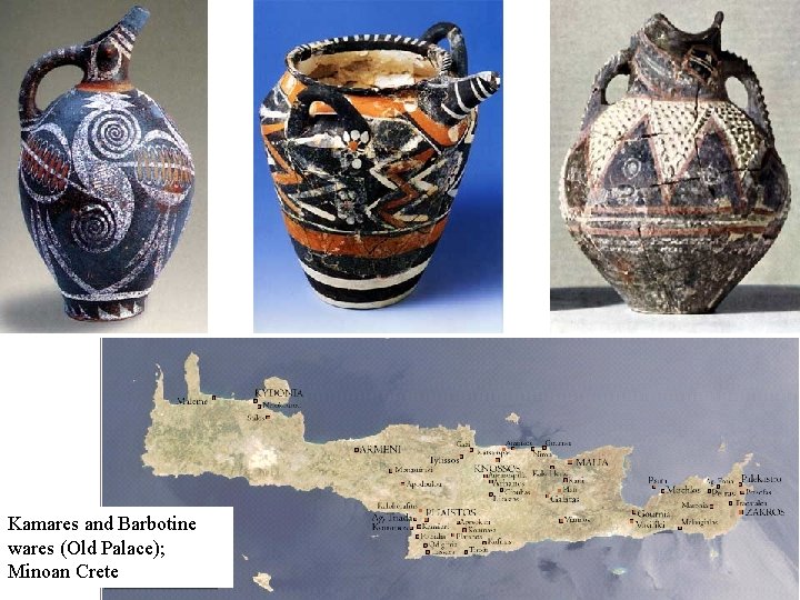 Kamares and Barbotine wares (Old Palace); Minoan Crete 