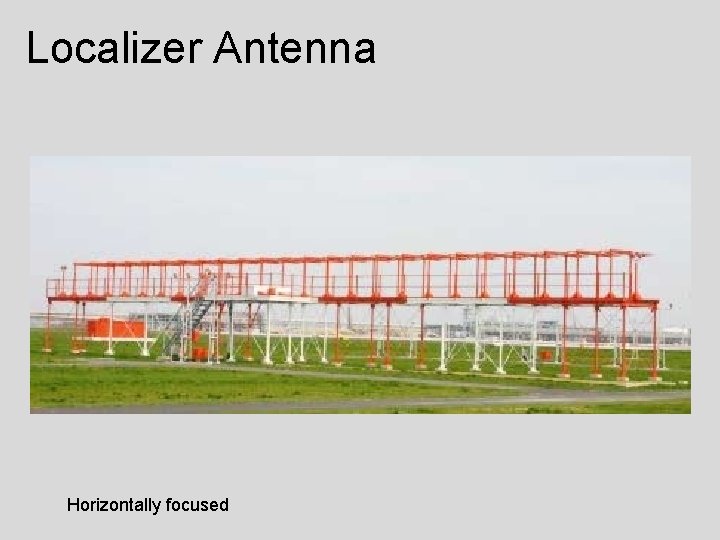 Localizer Antenna Horizontally focused 
