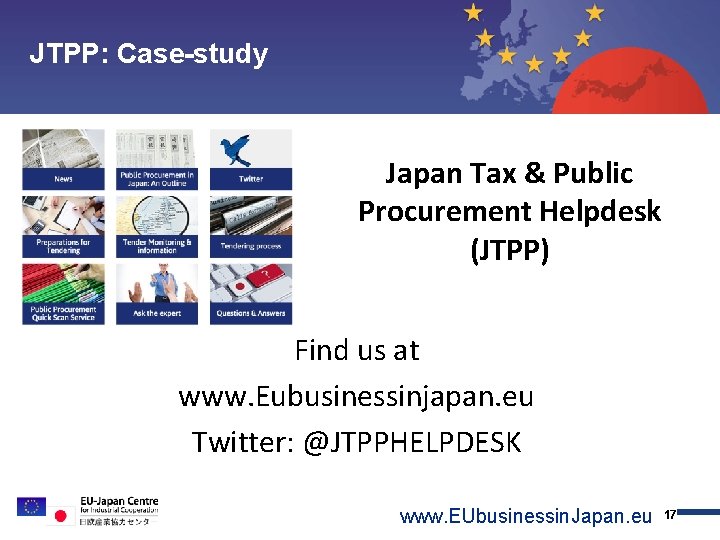 JTPP: Case-study Topic 1 Topic 2 Topic 3 Topic 4 Contact Japan Tax &