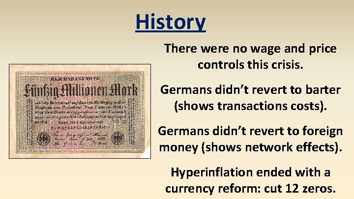 History There were no wage and price controls this crisis. Germans didn’t revert to