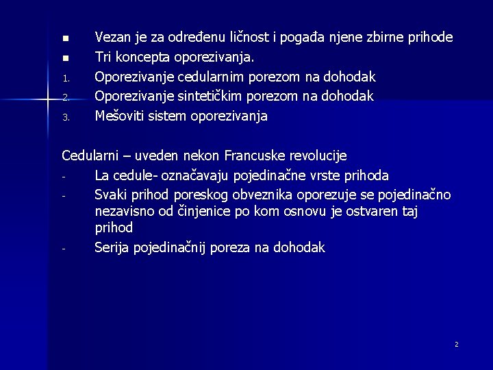 n n 1. 2. 3. Vezan je za određenu ličnost i pogađa njene zbirne