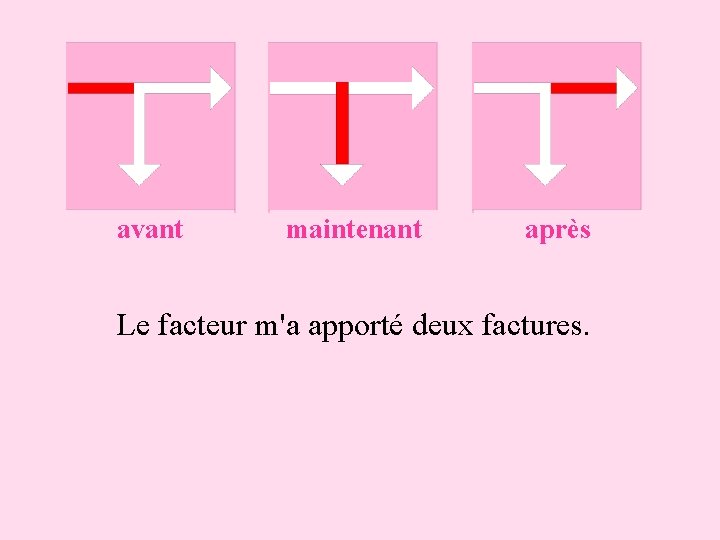 39 av avant maintenant après Le facteur m'a apporté deux factures. 