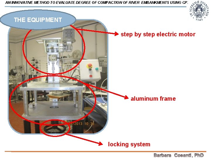 AN INNOVATIVE METHOD TO EVALUATE DEGREE OF COMPACTION OF RIVER EMBANKMENTS USING CPT THE
