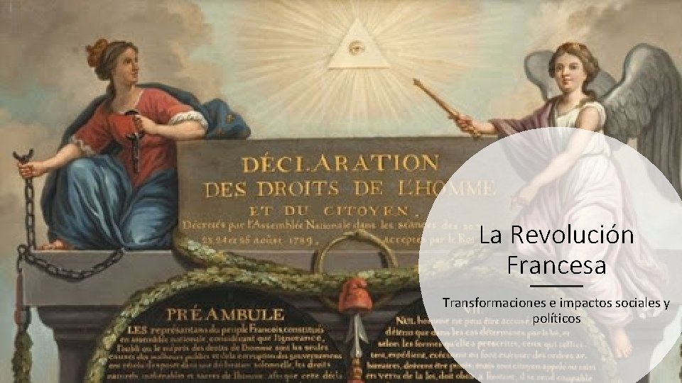 La Revolución Francesa Transformaciones e impactos sociales y políticos 