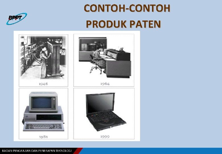 CONTOH-CONTOH PRODUK PATEN 