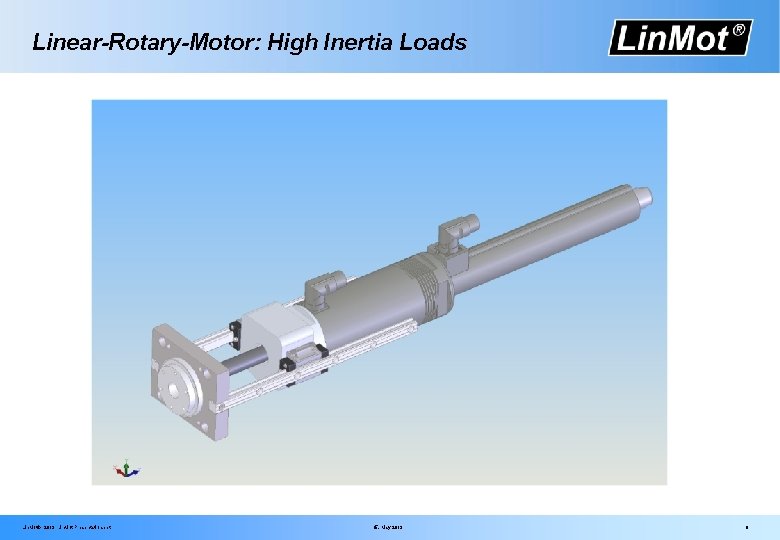 Linear-Rotary-Motor: High Inertia Loads Lin. Mot® 2013 Lin. Mot Presentation. ppt 15. May 2013