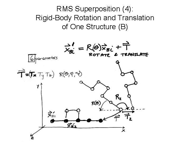RMS Superposition (4): Rigid-Body Rotation and Translation of One Structure (B) 