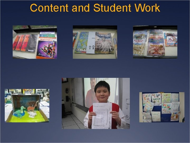 Content and Student Work 