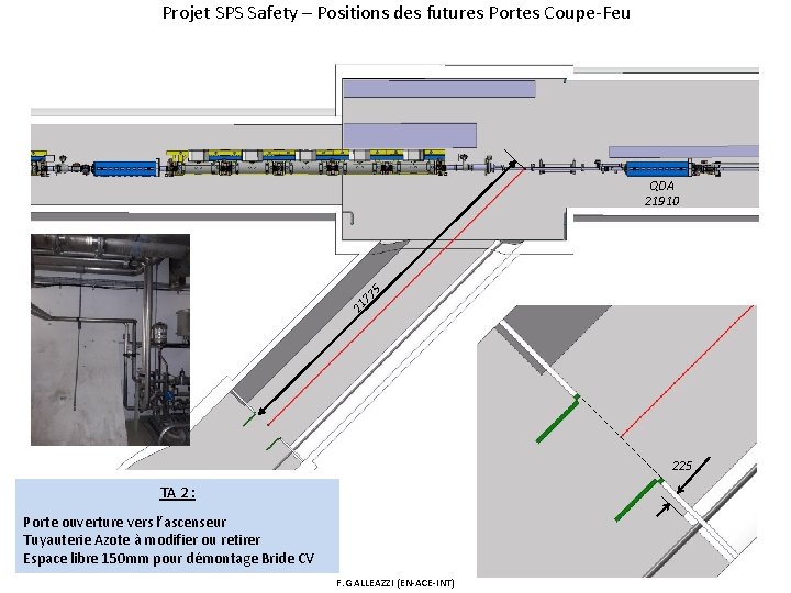 Projet SPS Safety – Positions des futures Portes Coupe-Feu 21 77 5 QDA 21910