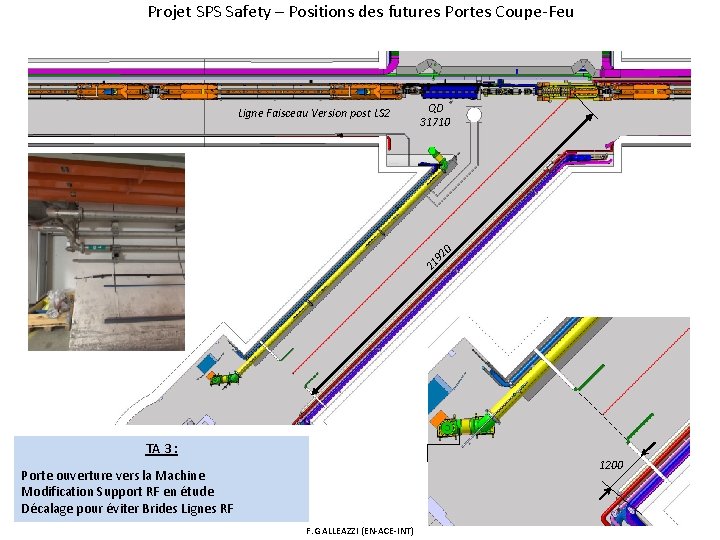 Projet SPS Safety – Positions des futures Portes Coupe-Feu QD 31710 21 92 0
