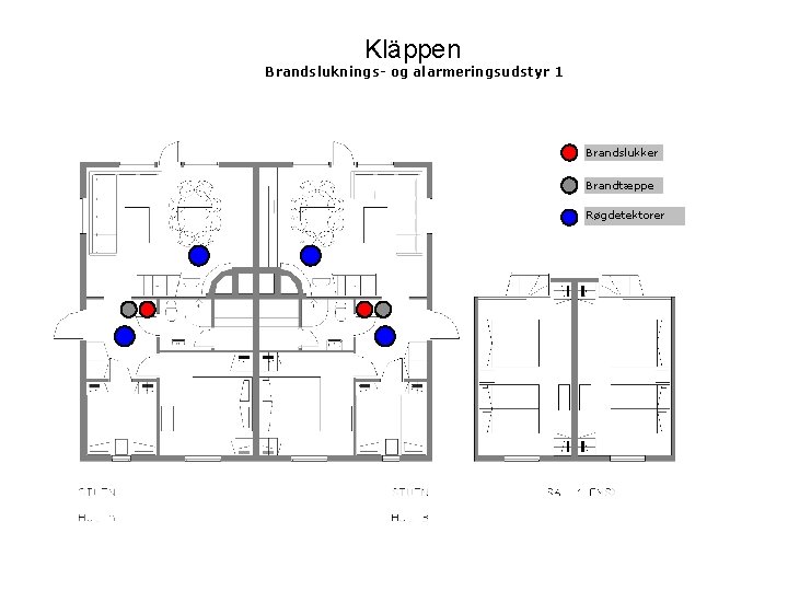 Kläppen Brandsluknings- og alarmeringsudstyr 1 Brandslukker Brandtæppe Røgdetektorer 