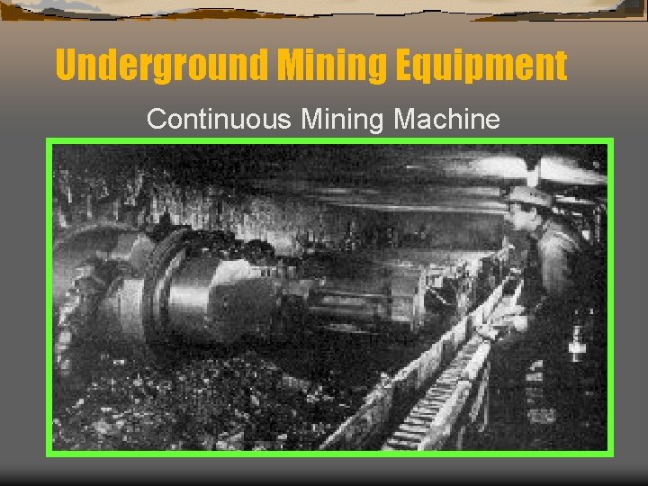 Underground Mining Equipment Continuous Mining Machine 