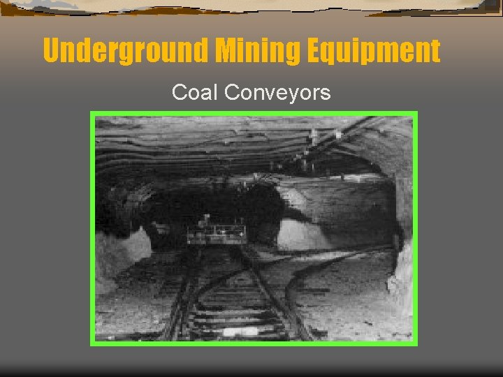 Underground Mining Equipment Coal Conveyors 