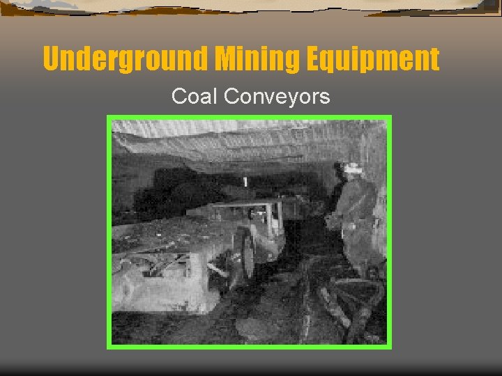 Underground Mining Equipment Coal Conveyors 