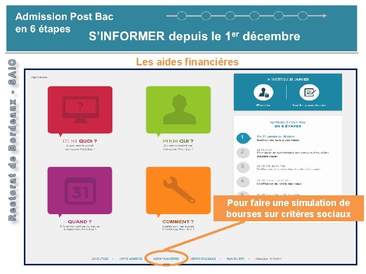 S’informer – les aides finacières S’INFORMER depuis le 1 er décembre Les aides financières