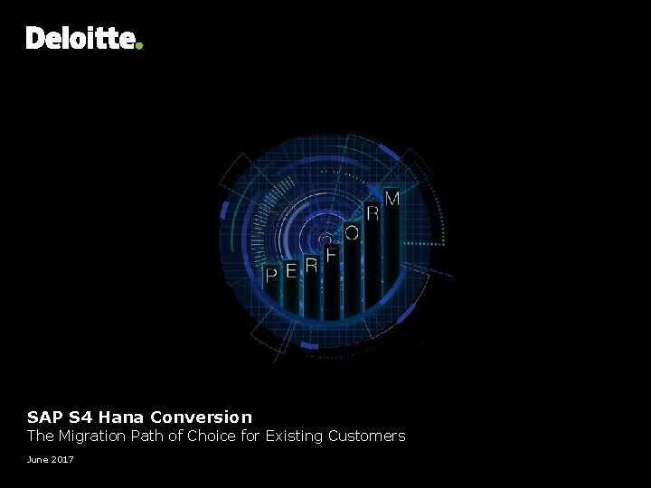 Headline Verdana Bold SAP S 4 Hana Conversion The Migration Path of Choice for