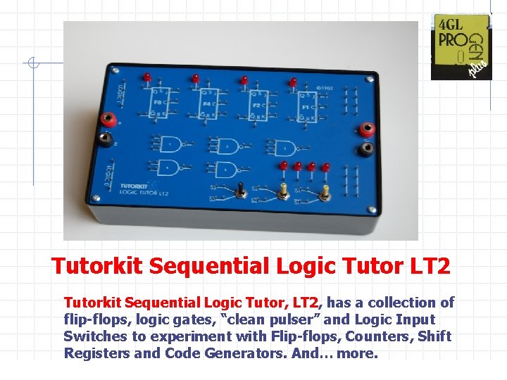 limrose Tutorkit Sequential Logic Tutor LT 2 Tutorkit Sequential Logic Tutor, LT 2, has