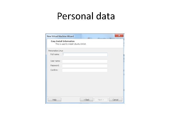 Personal data 