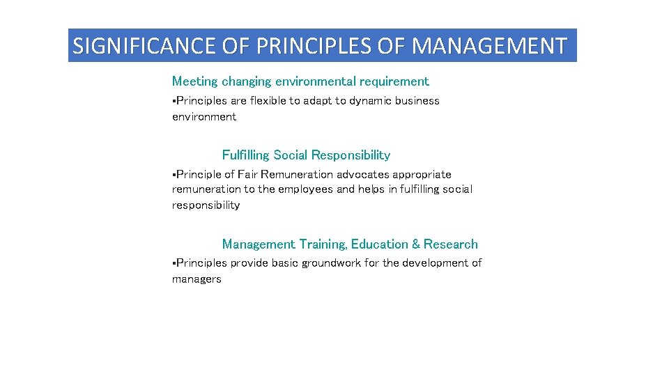 UNIT 2 PRINCIPLES OF MANAGEMENT Principles of Management