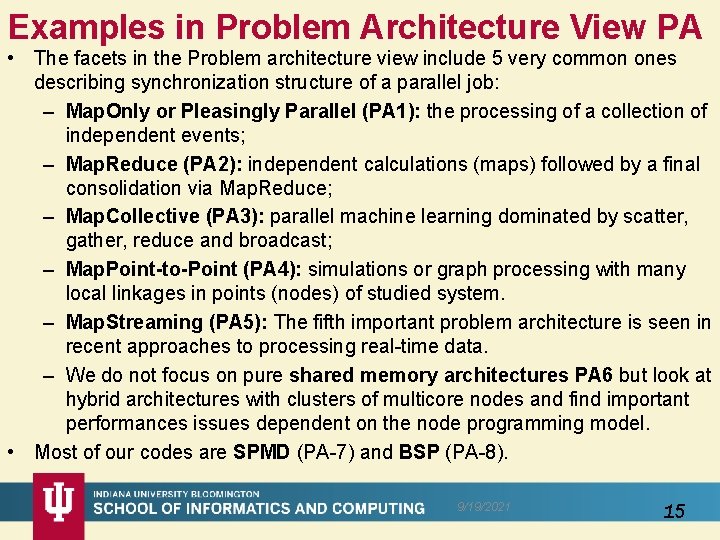 Examples in Problem Architecture View PA • The facets in the Problem architecture view