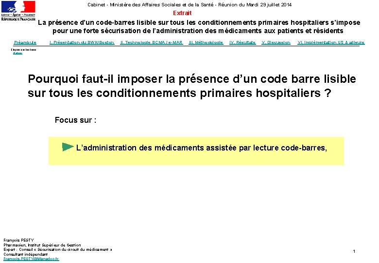 Cabinet - Ministère des Affaires Sociales et de la Santé - Réunion du Mardi