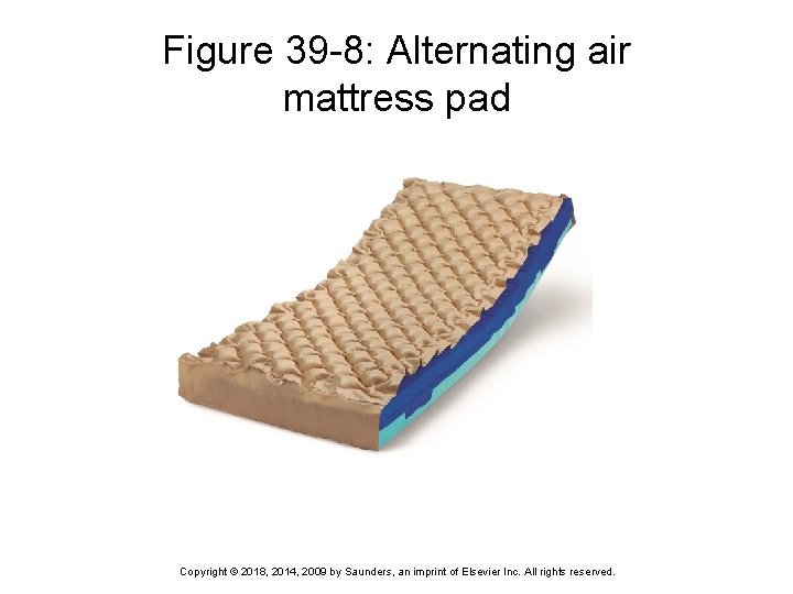 Figure 39 -8: Alternating air mattress pad Copyright © 2018, 2014, 2009 by Saunders,