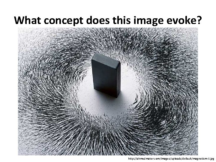 What concept does this image evoke? http: //ahmedmater. com/images/uploads/default/magnetism-ii. jpg 