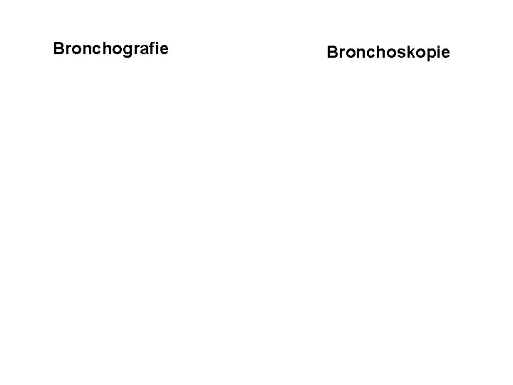 Bronchografie Bronchoskopie 